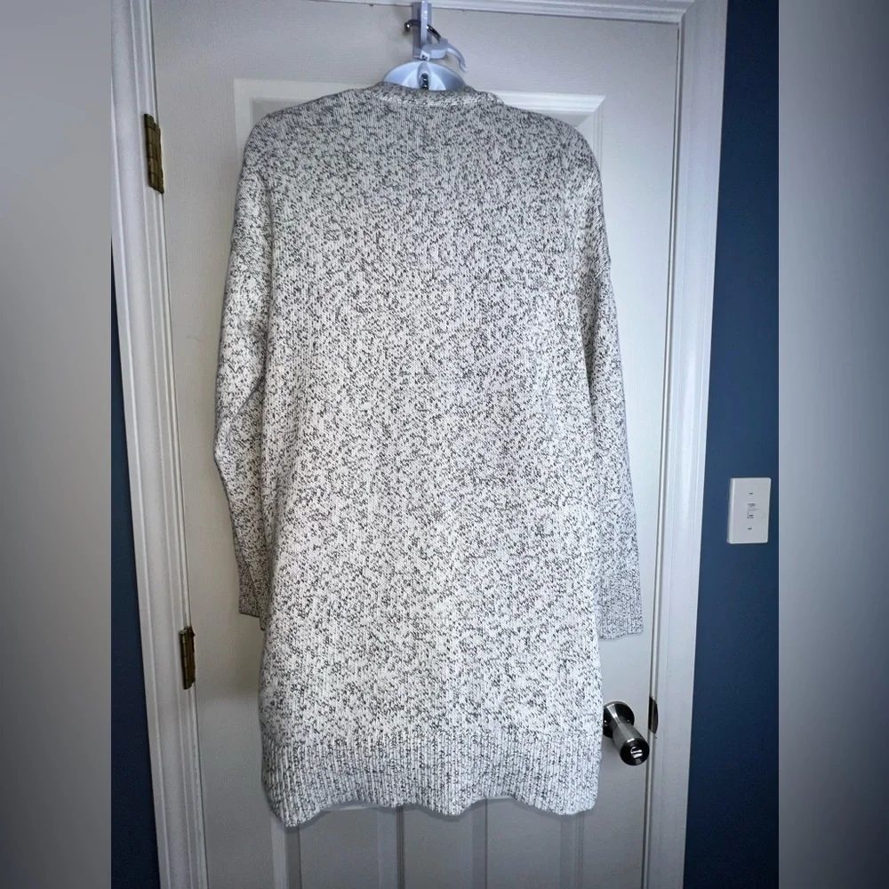 Madewell Women’s X Small White Marled Aztec Cotton Midland Cardigan Sweater XS